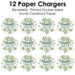 Big Dot Of Happiness Family Tree Reunion - Family Gathering Party Round Table Decorations - Paper Chargers - Place Setting For 12 -Nursery Decor Store GUEST ceb49346 446c 486e 9acc 1f624ebc6d09