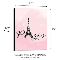 Big Dot Of Happiness Paris, Ooh La La - Baby Girl Nursery Wall Art, Kids Room Decor And Eiffel Tower Home Decor - 7.5 X 10 Inches - Set Of 3 Prints -Nursery Decor Store GUEST cfbf51a6 d0eb 4ec2 91ee 0780fd593b35
