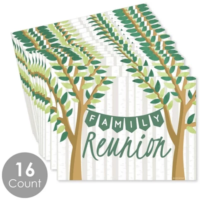 Big Dot Of Happiness Family Tree Reunion - Party Table Decorations - Family Gathering Party Placemats - Set Of 16 2 Big Dot Of Happiness Family Tree Reunion - Party Table Decorations - Family Gathering Party Placemats - Set Of 16 - Image 2
