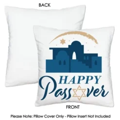 Big Dot Of Happiness Happy Passover - Pesach Jewish Holiday Party Home Decorative Canvas Cushion Case - Throw Pillow Cover - 16 X 16 Inches -Nursery Decor Store GUEST d1b853f0 64b1 4765 ac8c 32ea543d788e