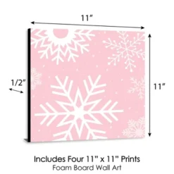 Big Dot Of Happiness Pink Winter Wonderland - Kids Room Nursery Decor & Home Decor - 11 X 11 Inches Nursery Wall Art - Set Of 4 Prints For Baby's Room 9 Big Dot Of Happiness Pink Winter Wonderland - Kids Room Nursery Decor & Home Decor - 11 X 11 Inches Nursery Wall Art - Set Of 4 Prints For Baby's Room -Nursery Decor Store GUEST d25dbd35 3b48 4c70 a78e bfb27a9ccd63