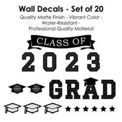 Big Dot Of Happiness Class Of 2023 Graduation Cheers Party Wall Decals Set Of 20 -Nursery Decor Store GUEST d288de0e 4a6a 4ebe 901a 021a45b8d310