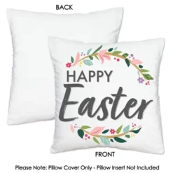 Big Dot Of Happiness Happy Easter - Holiday Party Home Decorative Canvas Cushion Case - Throw Pillow Cover - 16 X 16 Inches -Nursery Decor Store GUEST d2de1689 b316 4224 a911 9d701f9c56c0