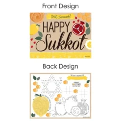 Big Dot Of Happiness Sukkot - Paper Sukkah Coloring Sheets - Activity Placemats - Set Of 16 -Nursery Decor Store GUEST d2e45f47 f37b 4c97 85bb 26f8e8579063