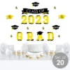Big Dot Of Happiness Yellow Class Of 2023 Graduation Party Wall Decals Set Of 20