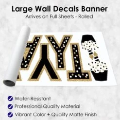 Big Dot Of Happiness Adult Happy Birthday - Gold - Peel And Stick Birthday Party Large Banner Wall Decals - Happy Birthday -Nursery Decor Store GUEST d5aa8e05 8390 4d58 a938 1a2b599885da