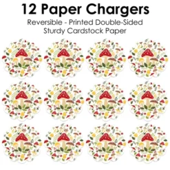 Big Dot Of Happiness Wild Mushrooms - Red Toadstool Party Round Table Decorations - Paper Chargers - Place Setting For 12 -Nursery Decor Store GUEST d5df2590 5fd7 434e 8e97 26c196713459