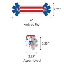 Big Dot Of Happiness Firecracker 4th Of July - Red, White And Royal Blue Party Paper Napkin Holder - Napkin Rings - Set Of 24 11 Big Dot Of Happiness Firecracker 4th Of July - Red, White And Royal Blue Party Paper Napkin Holder - Napkin Rings - Set Of 24 -Nursery Decor Store GUEST d5f538e0 bd04 47bc a93a 1fb6c8af14c8