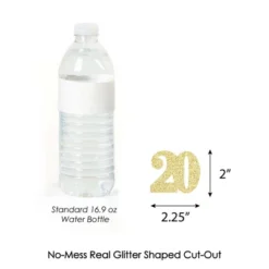 Big Dot Of Happiness Gold Glitter 20 Party Straws - No-Mess Real Gold Glitter Cut-Out Numbers & Decorative 20th Birthday Party Paper Straws - 24 Ct 8 Big Dot Of Happiness Gold Glitter 20 Party Straws - No-Mess Real Gold Glitter Cut-Out Numbers & Decorative 20th Birthday Party Paper Straws - 24 Ct -Nursery Decor Store GUEST d80570ef 82c2 4071 9359 7b05ea486b64