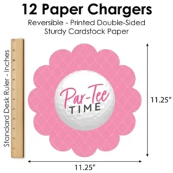 Big Dot Of Happiness Golf Girl - Pink Birthday Party Or Baby Shower Round Table Decorations - Paper Chargers - Place Setting For 12 -Nursery Decor Store GUEST d8f0b9ac 2347 4395 a422 8701714a9e88