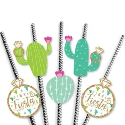 Big Dot Of Happiness Final Fiesta - Paper Straw Decor - Last Fiesta Bachelorette Party Striped Decorative Straws - Set Of 24 -Nursery Decor Store GUEST da2b3461 bf8a 4b20 a3c2 db2be4fca1d0