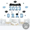 Big Dot Of Happiness Light Blue Class Of 2023 Graduation Party Wall Decals Set Of 20