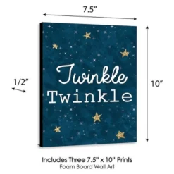 Big Dot Of Happiness Twinkle Twinkle Little Star - Baby Boy Nursery Wall Art & Kids Room Decorations - Gift Ideas - 7.5 X 10 Inches - Set Of 3 Prints -Nursery Decor Store GUEST db564e75 76d3 4bba b303 71c2f49ef084