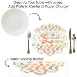 Big Dot Of Happiness Groovy Grad - Hippie Graduation Party Round Table Decorations - Paper Chargers - Place Setting For 12 -Nursery Decor Store GUEST dbcd61f0 fe2d 49ce 838a 3d55b3f4f8ab