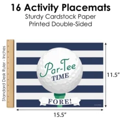 Big Dot Of Happiness Par-Tee Time - Golf - Paper Birthday Party Coloring Sheets - Activity Placemats - Set Of 16 -Nursery Decor Store GUEST dc04f4bc 38a2 496c a27d e152c29fc96b