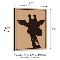 Big Dot Of Happiness Wild Safari - Jungle Animal Nursery Wall Art, Kids Room Decor & Home Decorations - Gift Ideas - 7.5 X 10 Inches - Set Of 3 Prints -Nursery Decor Store GUEST dc830fac bc75 47e9 a823 b6fee576625d