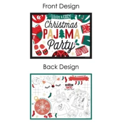 Big Dot Of Happiness Christmas Pajamas - Paper Holiday Plaid PJ Party Coloring Sheets - Activity Placemats - Set Of 16 8 Big Dot Of Happiness Christmas Pajamas - Paper Holiday Plaid PJ Party Coloring Sheets - Activity Placemats - Set Of 16 -Nursery Decor Store GUEST ddf404b4 b11d 424f a01f f5e0cfd0cb50