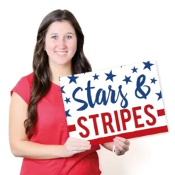 Big Dot Of Happiness Stars & Stripes - Party Table Decorations - Memorial Day, 4th Of July And Labor Day Patriotic Party Placemats - Set Of 16 -Nursery Decor Store GUEST de5b17a3 3ae1 4f62 935e 165711647fa7