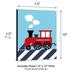 Big Dot Of Happiness Railroad Crossing - Steam Train Baby Boy Nursery Wall Art And Kids Room Decor - Gift Ideas - 7.5 X 10 Inches - Set Of 3 Prints 7 Big Dot Of Happiness Railroad Crossing - Steam Train Baby Boy Nursery Wall Art And Kids Room Decor - Gift Ideas - 7.5 X 10 Inches - Set Of 3 Prints -Nursery Decor Store GUEST de7d2486 0381 4b29 9ae7 d3964cd01f0e