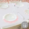 Big Dot Of Happiness Bride Squad - Rose Gold Bridal Shower Or Bachelorette Party Round Table Decorations - Paper Chargers - Place Setting For 12