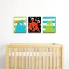 Big Dot Of Happiness Monster Bash - Nursery Wall Art And Kids Room Decorations - Gift Ideas - 7.5 X 10 Inches - Set Of 3 Prints