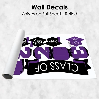 Big Dot Of Happiness Purple Class Of 2023 Graduation Party Wall Decals Set Of 20 4 Big Dot Of Happiness Purple Class Of 2023 Graduation Party Wall Decals Set Of 20 - Image 4