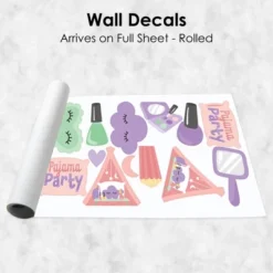 Big Dot Of Happiness Pajama Slumber Party - Peel And Stick Girl Birthday Vinyl Wall Art Stickers - Wall Decals - Set Of 20 -Nursery Decor Store GUEST e5c152be b598 4978 b457 4b730ee58614