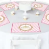 Big Dot Of Happiness Little Princess Crown - Party Table Decorations - Pink And Gold Princess Baby Shower Or Birthday Party Placemats - Set Of 16