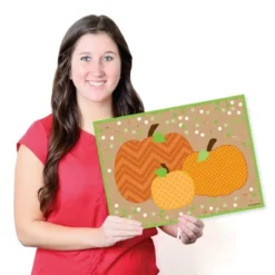 Big Dot Of Happiness Pumpkin Patch - Party Table Decorations - Fall, Halloween Or Thanksgiving Party Placemats - Set Of 16 -Nursery Decor Store GUEST e917c6f3 f23a 44fc 8112 edf62ae2061d