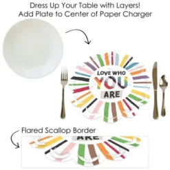 Big Dot Of Happiness So Many Ways To Be Human - Pride Party Round Table Decorations - Paper Chargers - Place Setting For 12 11 Big Dot Of Happiness So Many Ways To Be Human - Pride Party Round Table Decorations - Paper Chargers - Place Setting For 12 -Nursery Decor Store GUEST e99378af ebec 4880 a3f4 cc0ec78c7fa3