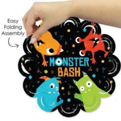 Big Dot Of Happiness Monster Bash - Little Monster Birthday Party Or Baby Shower Round Table Decorations - Paper Chargers - Place Setting For 12 -Nursery Decor Store GUEST eaa82e13 22c7 49ff 8728 0fed8d30d092