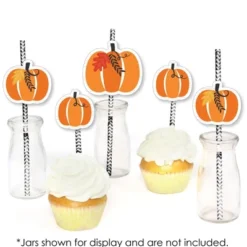 Big Dot Of Happiness Fall Pumpkin - Paper Straw Decor - Halloween Or Thanksgiving Party Striped Decorative Straws - Set Of 24 6 Big Dot Of Happiness Fall Pumpkin - Paper Straw Decor - Halloween Or Thanksgiving Party Striped Decorative Straws - Set Of 24 -Nursery Decor Store GUEST eb0ec038 4488 4baf b362 b508986c1fe2