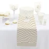 Big Dot Of Happiness Tan Checkered Party - Petite Paper Table Runner - 12 X 60 Inches