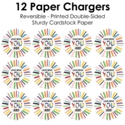 Big Dot Of Happiness So Many Ways To Be Human - Pride Party Round Table Decorations - Paper Chargers - Place Setting For 12 9 Big Dot Of Happiness So Many Ways To Be Human - Pride Party Round Table Decorations - Paper Chargers - Place Setting For 12 -Nursery Decor Store GUEST edc0b4fe 664c 4896 9a7d 132e1b62c098