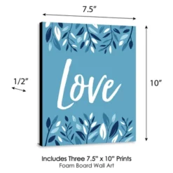 Big Dot Of Happiness Blue Elegant Cross - Nursery Wall Art, Kids Room Decor And Home Decorations - Gift Ideas - 7.5 X 10 Inches - Set Of 3 Prints -Nursery Decor Store GUEST ee717f82 56a5 497a 9c99 331b00176f32