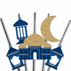 Big Dot Of Happiness Ramadan - Paper Straw Decor - Eid Mubarak Striped Decorative Straws - Set Of 24 9 Big Dot Of Happiness Ramadan - Paper Straw Decor - Eid Mubarak Striped Decorative Straws - Set Of 24 -Nursery Decor Store GUEST eee50d88 5faf 4099 97d7 fea4d0a433e0