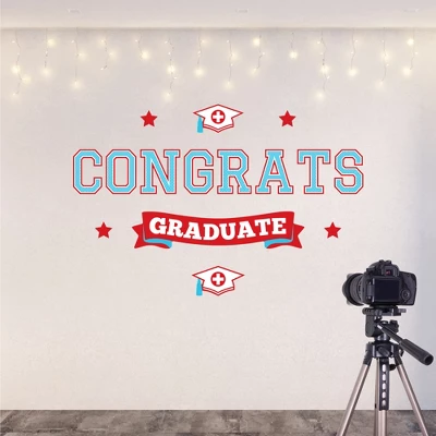 Big Dot Of Happiness Nurse Graduation Party Photo Backdrop - Wall Decals 3 Big Dot Of Happiness Nurse Graduation Party Photo Backdrop - Wall Decals - Image 3
