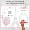 Big Dot Of Happiness Paris, Ooh La La - Paper Paris Themed Birthday Party Coloring Sheets - Activity Placemats - Set Of 16
