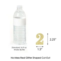 Big Dot Of Happiness Gold Glitter 2 Party Straws - No-Mess Real Gold Glitter Cut-Out Numbers & Decorative 2nd Birthday Party Paper Straws - Set Of 24 -Nursery Decor Store GUEST efba3f83 0660 4a32 a3f6 75c446d27aa7