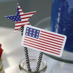 Big Dot Of Happiness Stars & Stripes - Paper Straw Decor - Memorial Day, 4th Of July & Labor Day USA Patriotic Party Striped Decor Straws - Set Of 24 -Nursery Decor Store GUEST f0ba18a1 732e 4482 8fbd 6f08f72e0ac7