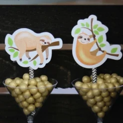 Big Dot Of Happiness Let's Hang - Sloth - Paper Straw Decor - Baby Shower Or Birthday Party Striped Decorative Straws - Set Of 24 9 Big Dot Of Happiness Let's Hang - Sloth - Paper Straw Decor - Baby Shower Or Birthday Party Striped Decorative Straws - Set Of 24 -Nursery Decor Store GUEST f19cb226 8c31 4a33 ba23 8c5ab410403b