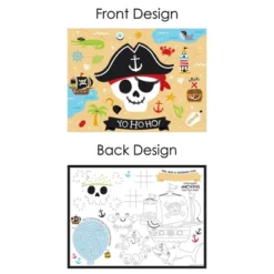 Big Dot Of Happiness Pirate Ship Adventures - Paper Skull Birthday Party Coloring Sheets - Activity Placemats - Set Of 16 -Nursery Decor Store GUEST f1f41d74 1297 4884 affc b83d90bde507