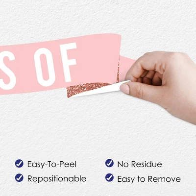 Big Dot Of Happiness Rose Gold Class Of 2023 Graduation Party Wall Decals Set Of 20 2 Big Dot Of Happiness Rose Gold Class Of 2023 Graduation Party Wall Decals Set Of 20 - Image 2