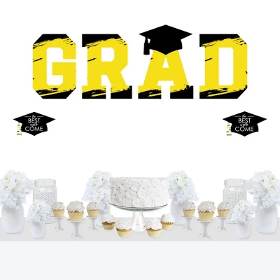 Big Dot Of Happiness Yellow Graduation Party Decor - Vinyl Wall Decals - Grad 6 Big Dot Of Happiness Yellow Graduation Party Decor - Vinyl Wall Decals - Grad - Image 6