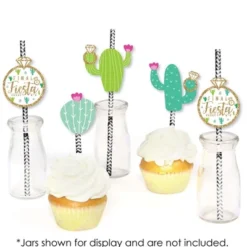 Big Dot Of Happiness Final Fiesta - Paper Straw Decor - Last Fiesta Bachelorette Party Striped Decorative Straws - Set Of 24 -Nursery Decor Store GUEST f32c88a6 2248 435d b250 e9c9b694a304