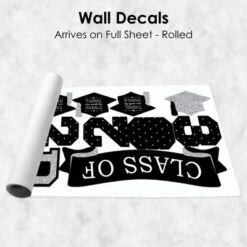 Big Dot Of Happiness Silver Class Of 2023 Graduation Party Wall Decals Set Of 20 -Nursery Decor Store GUEST f3723b88 cff3 439b 88f6 2ab2680fe55f