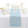 Big Dot Of Happiness Blue Checkered Party - Petite Paper Table Runner - 12 X 60 Inches