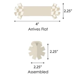 Big Dot Of Happiness Tan Checkered Party - Paper Napkin Holder - Napkin Rings - Set Of 24 -Nursery Decor Store GUEST f6217d78 86f8 46c8 ab38 e41b56f07612