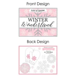 Big Dot Of Happiness Pink Winter Wonderland - Paper Holiday Snowflake Birthday Party And Baby Shower Coloring Sheets - Activity Placemats - Set Of 16 -Nursery Decor Store GUEST f6252d40 b136 4a4e a4d0 1ad6a7cee918