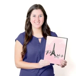 Big Dot Of Happiness Paris, Ooh La La - Baby Girl Nursery Wall Art, Kids Room Decor And Eiffel Tower Home Decor - 7.5 X 10 Inches - Set Of 3 Prints -Nursery Decor Store GUEST f78d13c6 b214 4967 b8cd dbdb1521f12c